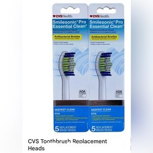 Smilesonic Pro Essential Clean Antibacterial Replacement 5 Brush Heads CVS